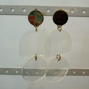 Acrylic geometric earrings